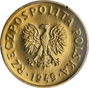 20 Groszy Brass Trial Strike obverse image