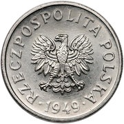 50 Groszy Trial Strike Ni obverse image