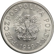 50 Groszy Trial Strike Al obverse image