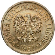 50 Groszy Trial Strike Brass obverse image