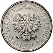 50 Groszy Trial Strike Ni obverse image