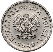 1 Zloty Trial Strike Ni obverse image
