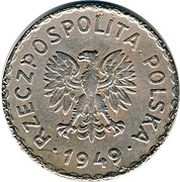 1 Zloty obverse image