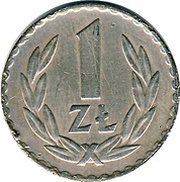 1 Zloty, Poland, 1949 reverse image