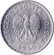 1 Zloty obverse image
