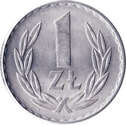 1 Zloty, Poland, 1949 reverse image