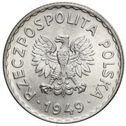 1 Zloty Trial Strike Al obverse image