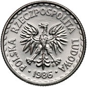 1 Zloty Trial Strike obverse image