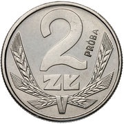 2 Zlotys Trial Strike, Poland, 1979 reverse image