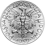 5 Zlotys Trial Strike Al obverse image