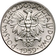 5 Zlotys Trial Strike Ni obverse image