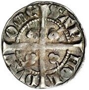 Sterling - Arnold V Shield, trefoils inward reverse image
