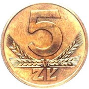 5 Zlotys Trial Strike reverse image