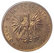 5 Zlotys 2nd Eagle Design obverse image