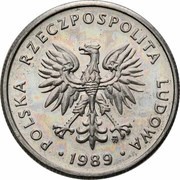 5 Zlotys Trial Strike obverse image