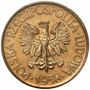 10 Zlotys Tadeusz Kościuszko head; Trial Strike obverse image