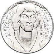 10 Zlotys Mikolaj Kopernik, large type; Trial Strike reverse image