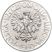 10 Zlotys Tadeusz Kościuszko; Trial Strike obverse image