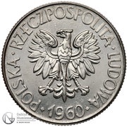 10 Zlotys Tadeusz Kościuszko; Trial Strike obverse image