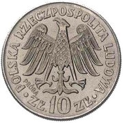 10 Zlotys Kazimierz Wielki Legends incuse; Trial Strike obverse image