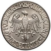 10 Zlotys Kazimierz Wielki; Trial Strike CuNi without inscription Próba obverse image