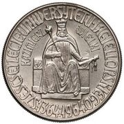 10 Zlotys Kazimierz Wielki; Trial Strike CuNi without inscription Próba reverse image