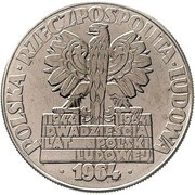10 Zlotys Nowa Huta Turoszów; Trial Strike CuNi obverse image
