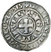 ½ Groat "Ruitergroot" - Arnold V, Belgium, 1279-1323 reverse image