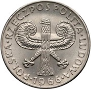 10 Zlotys 700th Anniversary of Warsaw; Trial Strike obverse image