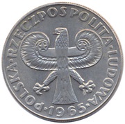 10 Zlotys 700th Anniversary of Warsaw obverse image