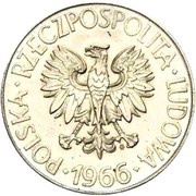 10 Zlotys Tadeusz Kościuszko; Trial Strike obverse image