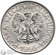 10 Zlotys Tadeusz Kościuszko; Trial Strike obverse image