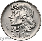 10 Zlotys Tadeusz Kościuszko; Trial Strike reverse image