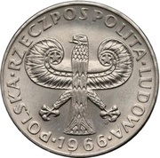 10 Zlotys 200th Anniversary of Warsaw Mint; Trial Strike Ni obverse image
