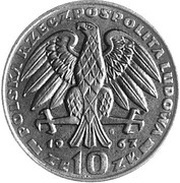 10 Zlotys Karol Świerczewski; Trial Strike obverse image