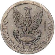 10 Zlotys 25th Anniversary of Polish Army; Trial Strike obverse image