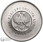 10 Zlotys 25 Years of People's Republic of Poland; Trial Strike 5 o'clock Próba obverse image