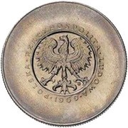10 Zlotys 25 Years of People's Republic of Poland; Trial Strike 3 o'clock Próba CuNi obverse image