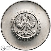10 Zlotys 25 Years of People's Republic of Poland; Trial Strike 3 o'clock Próba obverse image