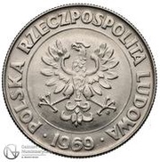 10 Zlotys 25th Anniversary of People's Republic of Poland; Trial Strike obverse image
