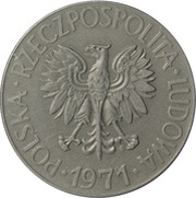 10 Zlotys Tadeusz Kościuszko, small type obverse image