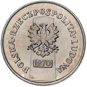 10 Zlotys Anniversary of Provincial Annexations Trial Strike obverse image
