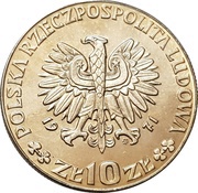 10 Zlotys FAO; Trial Strike obverse image