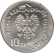 10 Zlotys Gdynia Seaport; Trial Strike filled land obverse image