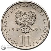 10 Zlotys Bolesław Prus; Trial Strike obverse image