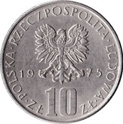 10 Zlotys Bolesław Prus obverse image