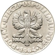 20 Zlotys Key, Sickle and Trowel; Trial Strike CuNi obverse image
