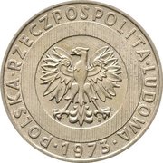 20 Zlotys Trial Strike CuNi obverse image