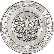 20 Zlotys Trial Strike Ni obverse image