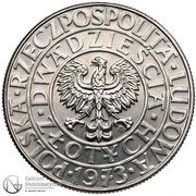 20 Zlotys Trial Strike Ni obverse image
